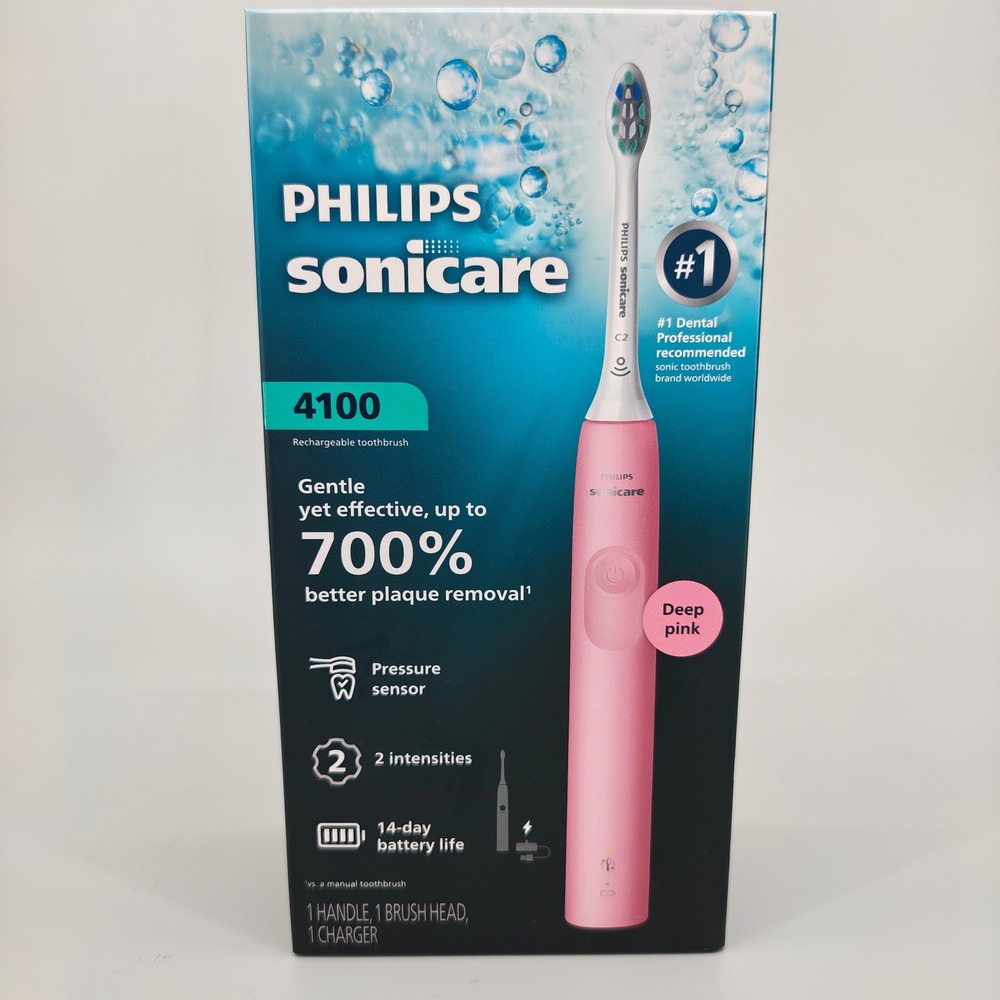 Philips Sonicare 4100 Rechargeable Electric Toothbrush HX3681 Deep Pink New